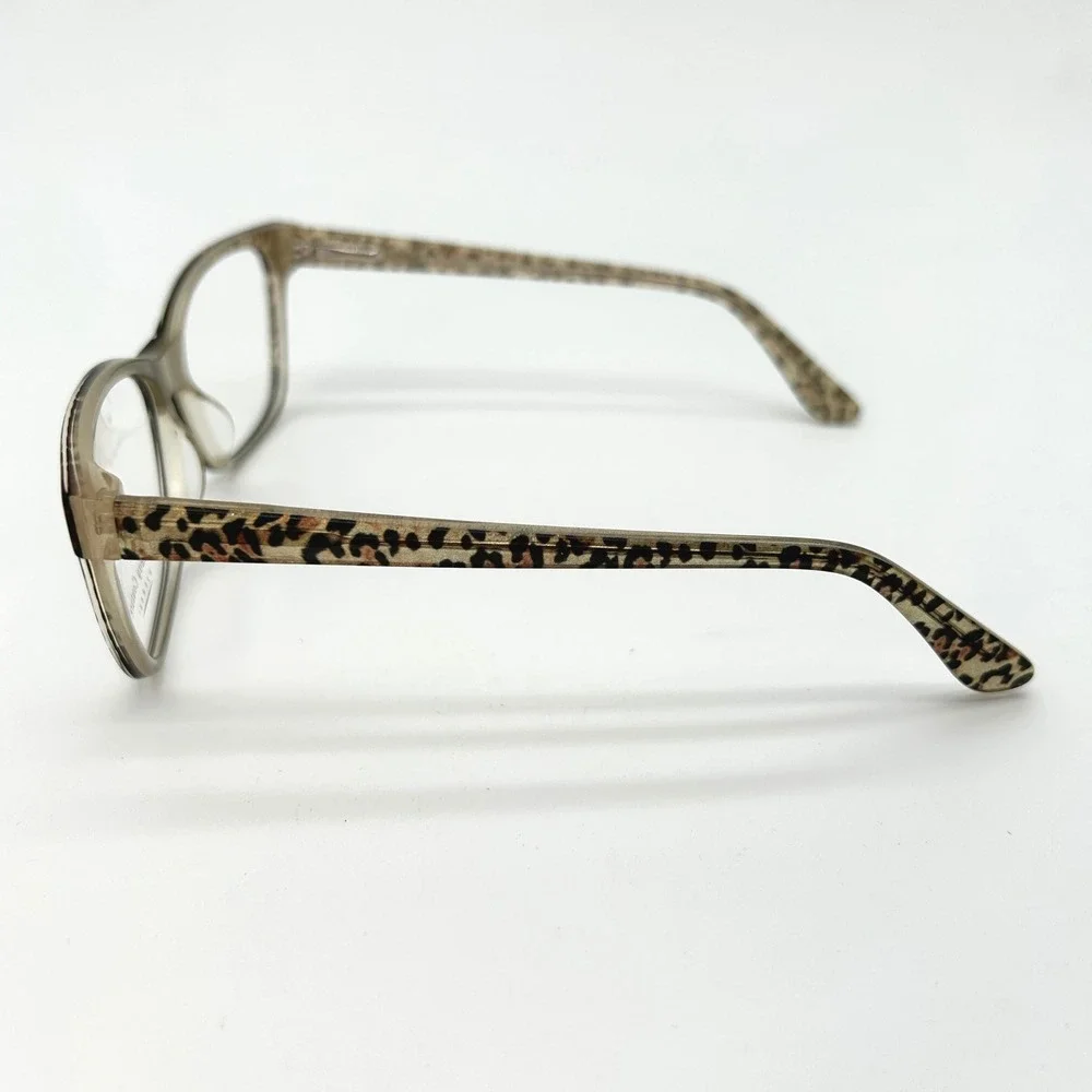 Womens Eyeglasses Frames Runway Couture RCE-305 Size 53-15-135 Leopard Print NEW